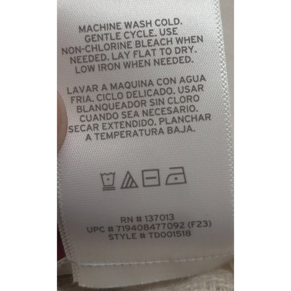 NTW Three Dots women's neutral Miranda plaid poncho/shawl wrap One Size - Picture 7 of 8